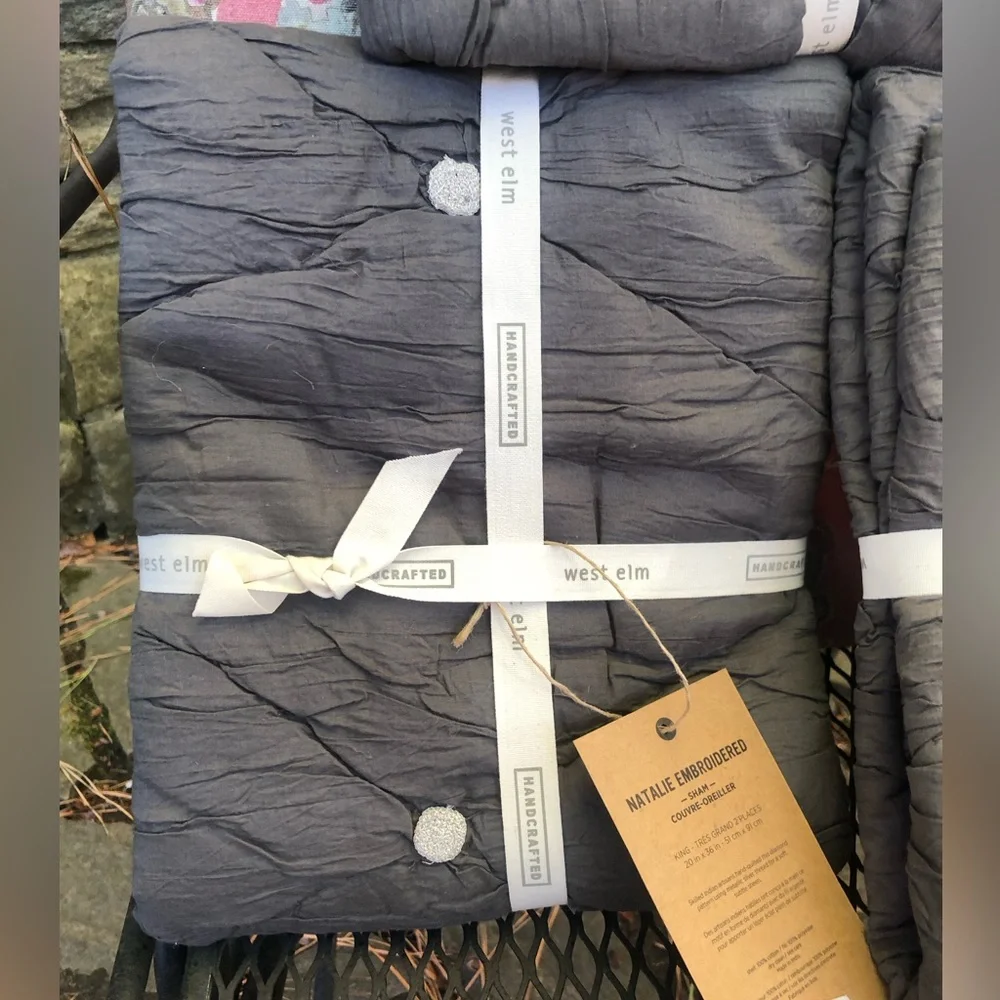 West Elm Natalie Embroidered Sham - Set of 3
